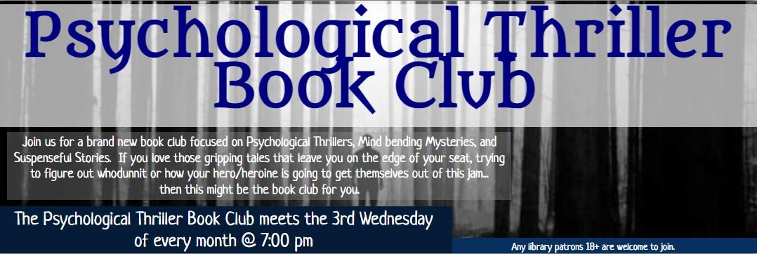 Psychological Thriller Book Club