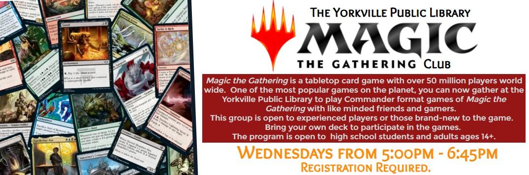 An array of Magic the Gathering cards and information about this program.