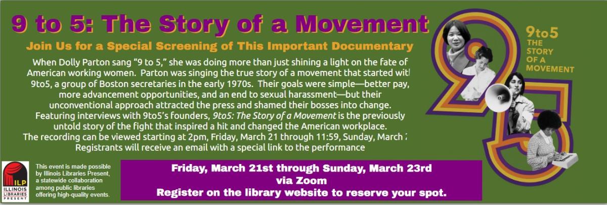 Logo of the documentary film, and information about the program