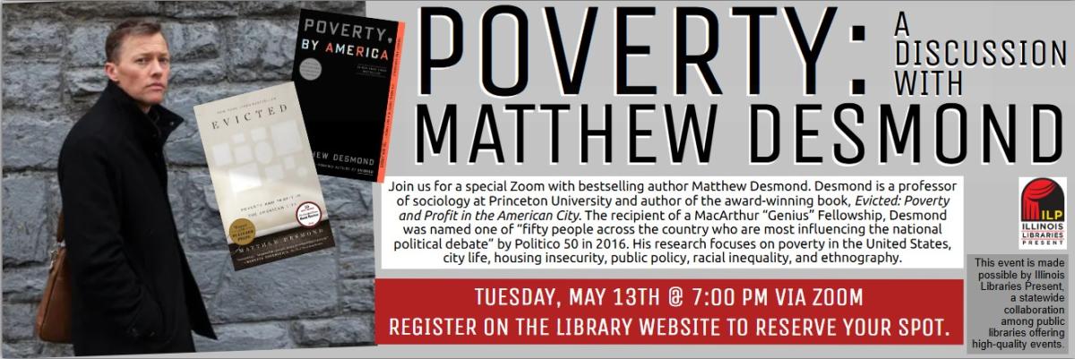 picture of author Matthew Desmond and information about this program