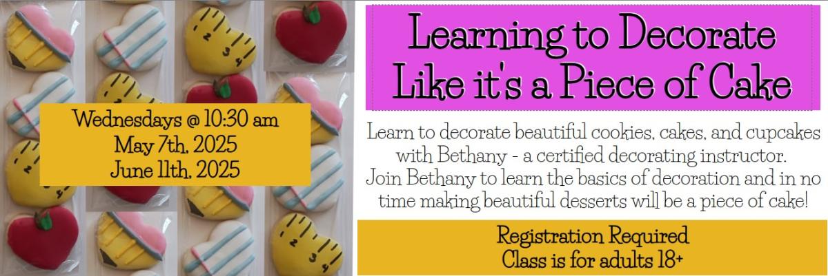 Fun decorated cookies along with information about this program